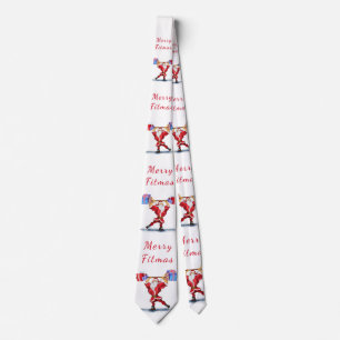 Christmas Neck Tie Bodybuilder Santa - Fun