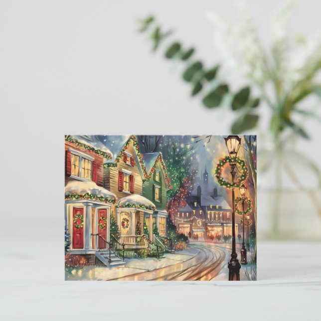 Christmas Neighbourhood Postcard (Standing Front)
