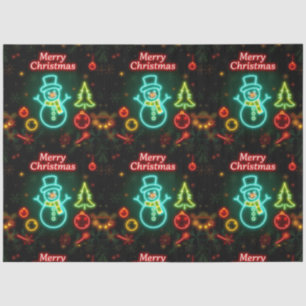 Christmas Neon Popular Holiday Collection Tissue Paper