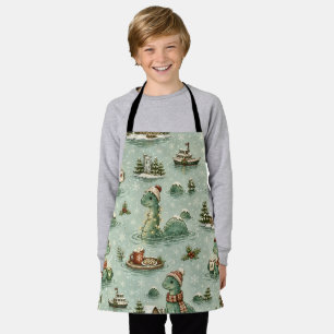 Christmas Nessie Loch Ness Monster Cosy Cryptids Apron