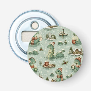 Christmas Nessie Loch Ness Monster Cosy Cryptids Bottle Opener