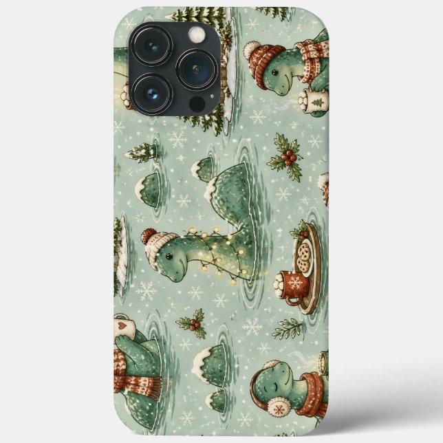 Christmas Nessie Loch Ness Monster Cosy Cryptids  Case-Mate iPhone Case (Back)