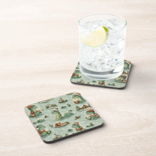 Christmas Nessie Loch Ness Monster Cosy Cryptids Coaster