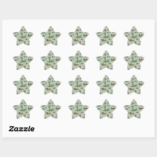 Christmas Nessie Loch Ness Monster Cosy Cryptids  Star Sticker