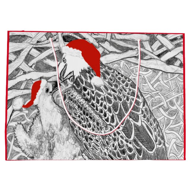 CHRISTMAS NEST HARRIET + M HOME DAD + DAUGHTER LARGE GIFT BAG (Back)