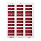 Christmas New Address on Elegant Red and Snowflake