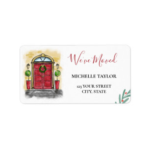 Christmas New Home Christmas Holiday Label