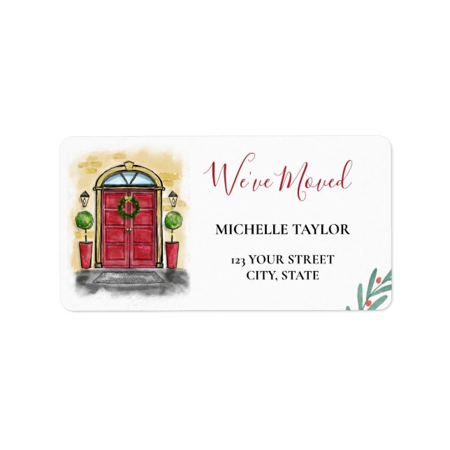 Christmas New Home Christmas Holiday Label (Front)