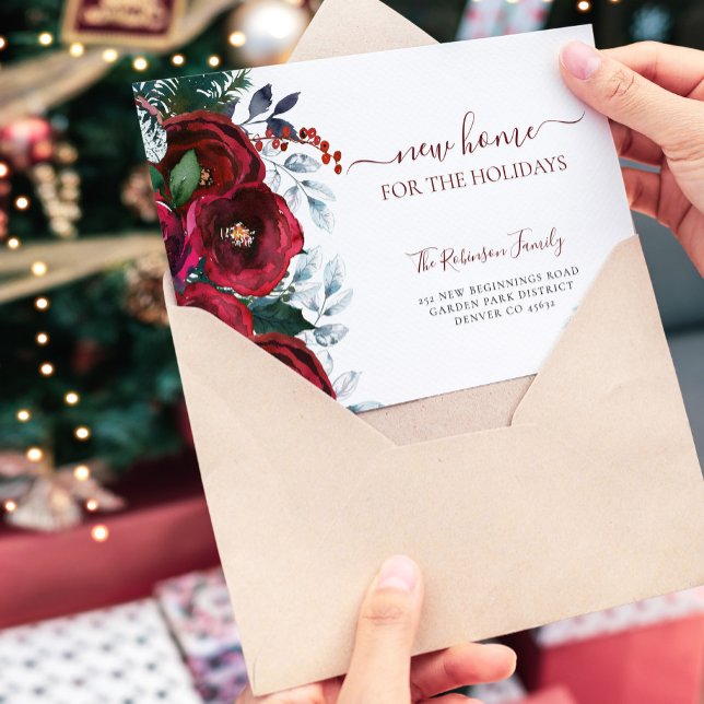 Christmas new home for the holidays moving announcement (Creator Uploaded)