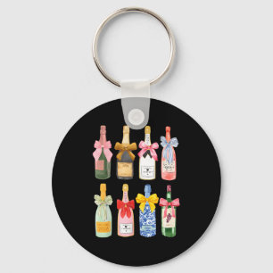 Christmas New Year Champagne Gl Coquette Bottle Key Ring