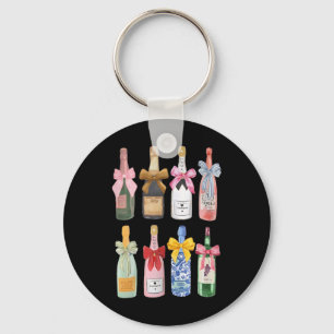 Christmas New Year Champagne Gl Coquette Bottle  Key Ring