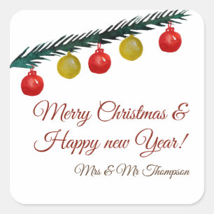 Christmas, New Year  Custom Sticker