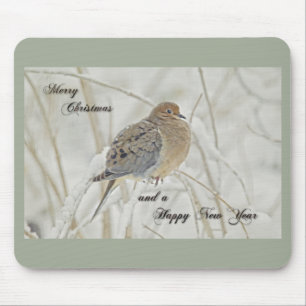 Christmas & New Year Greeting - Mourning Dove Mouse Mat