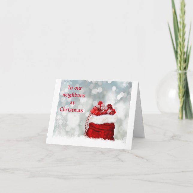 *CHRISTMAS/NEW YEAR GREETINGS* NEIGHBOR CARD (Front)