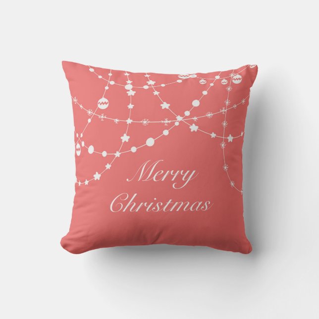 Christmas & New Year Lights Custom Pillow (Front)