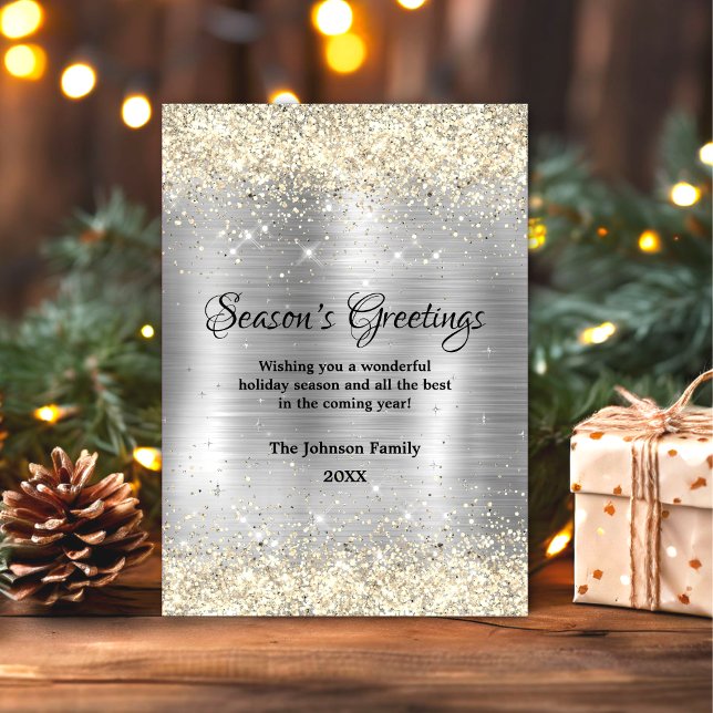 Christmas new year metallic silver gold glitter  (Creator Uploaded)