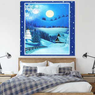 Christmas & New Year of 2024 Canvas Print