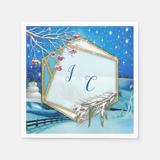 Christmas & New Year of 2024 Napkin (Front)