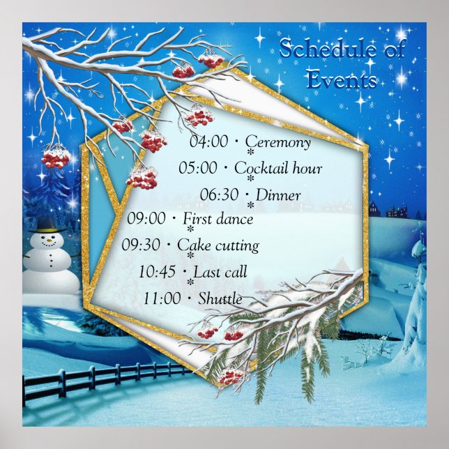 Christmas & New Year of 2024 Poster (Front)