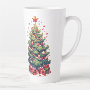 Christmas, New Year, Santa Claus Latte Mug