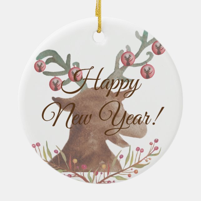 Christmas, New Year   Snowflakes Ornament (Back)