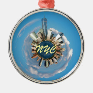 Christmas New York City Metal Tree Decoration