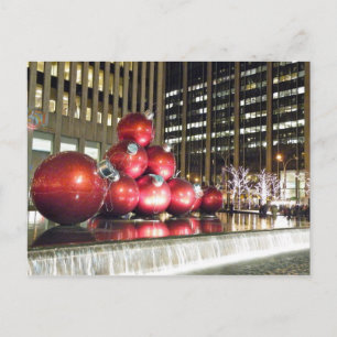 Christmas New York City Photo Postcard