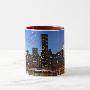 Christmas - New York City skyline Mug