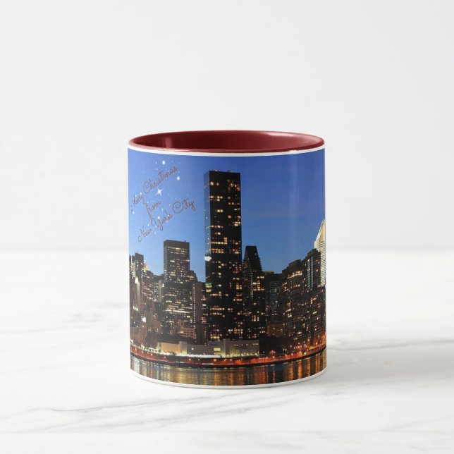 Christmas - New York City skyline Mug (Center)