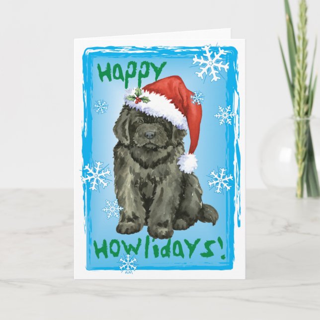 Christmas Newfoundland Holiday Card (Front)