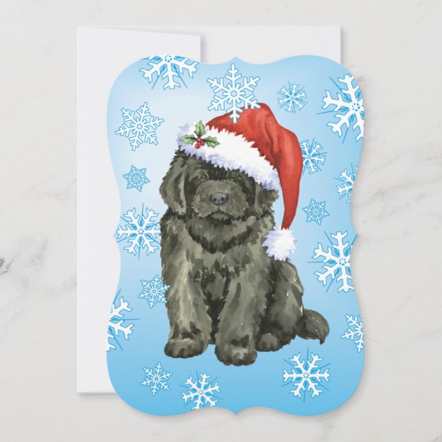 Christmas Newfoundland Holiday Card (Front)