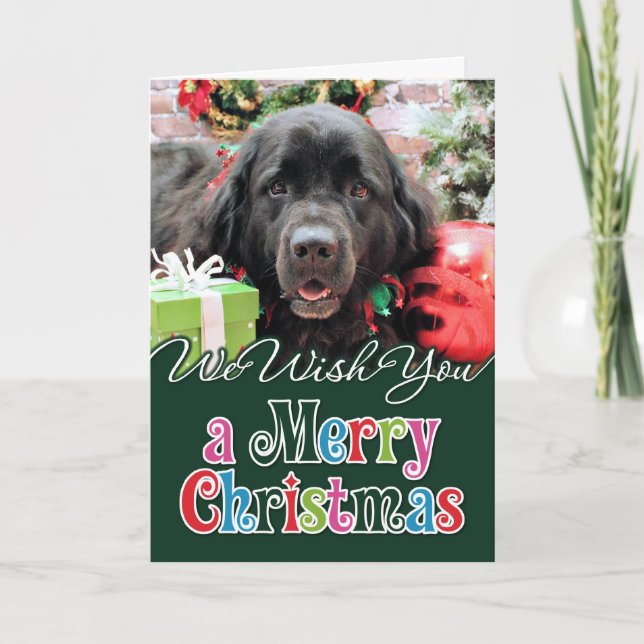 Christmas - Newfoundland - Izzie Holiday Card (Front)