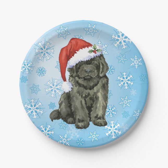 Christmas Newfoundland Paper Plate (Front)