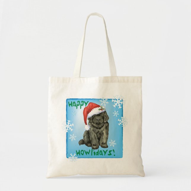 Christmas Newfoundland Tote Bag (Front)