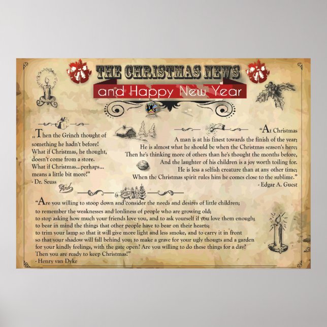 Christmas News Poster Paper (Matte) (Front)