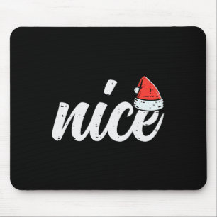 Christmas Nice Naughty Couple Funny Xmas Matching Mouse Mat