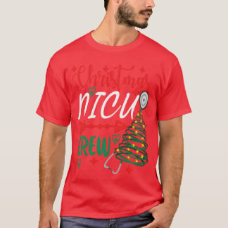 Christmas Nicu Crew Christmas retro T-Shirt