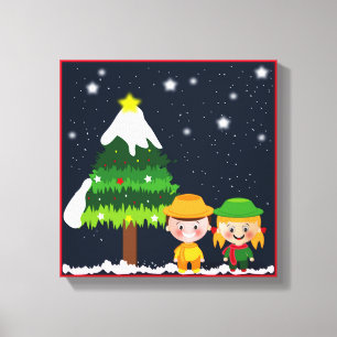 CHRISTMAS NIGHT CANVAS PRINT