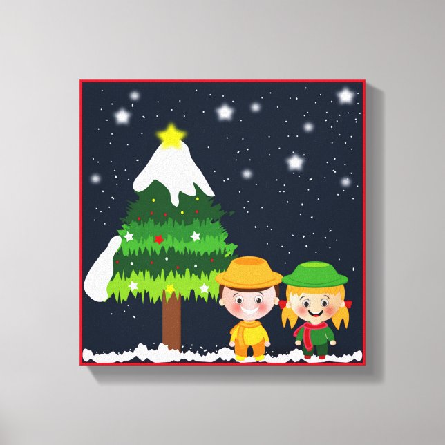 CHRISTMAS NIGHT CANVAS PRINT (Front)