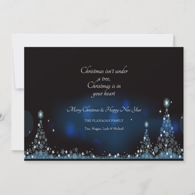 Christmas Night Greeting Card (Front)