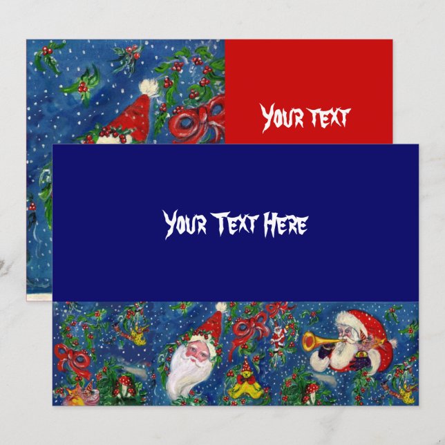 CHRISTMAS NIGHT HOLIDAY PARTY INVITATION (Front/Back)