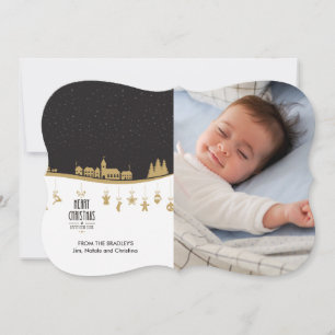 Christmas Night Holiday Photo Card