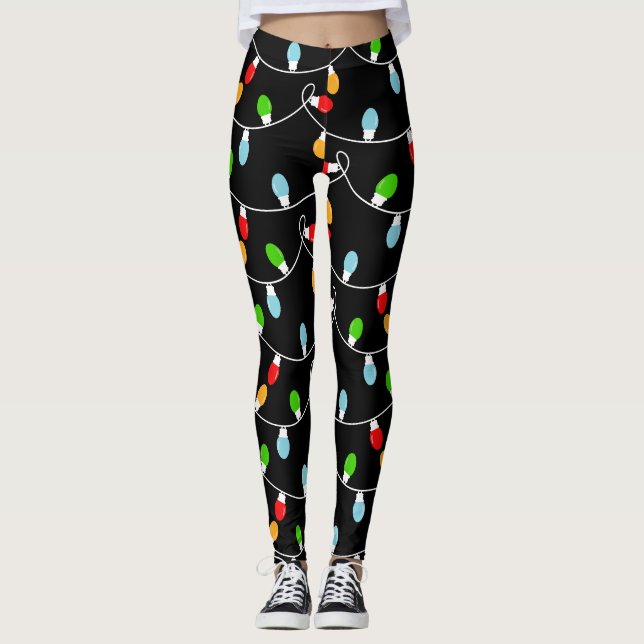 Christmas Night Lights Leggings (Front)