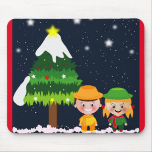 CHRISTMAS NIGHT MOUSE MAT