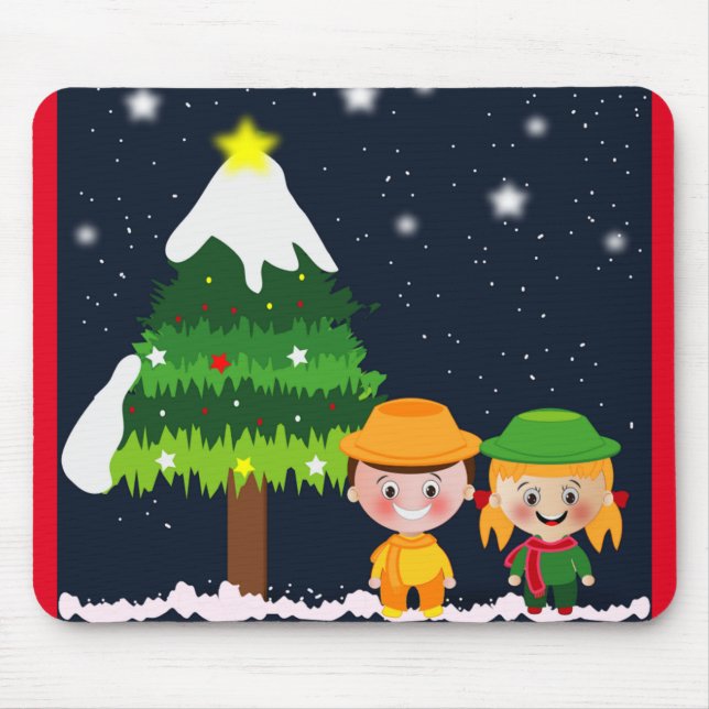 CHRISTMAS NIGHT MOUSE MAT (Front)