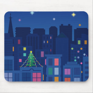 Christmas Night Mouse Mat