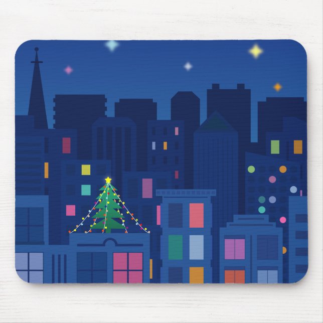 Christmas Night Mouse Mat (Front)
