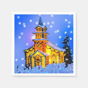 Christmas Night Paper Napkin