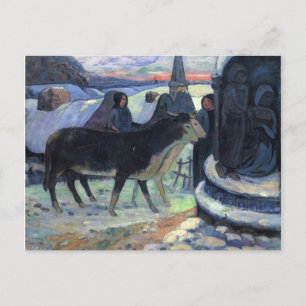 Christmas Night - Paul Gauguin Holiday Postcard