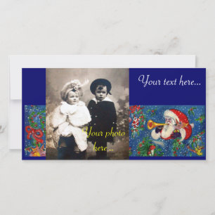 CHRISTMAS NIGHT / SANTA BUGLER HOLIDAY CARD